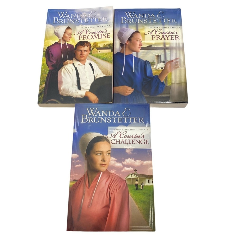 Indiana Cousins Amish Christian paperback book set by Wanda‎ E Brunstetter